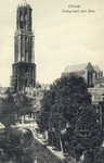 1662 Gezicht op de Oudegracht Tolsteegzijde te Utrecht met op de achtergrond de Domtoren en een gedeelte van de Domkerk.